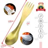 TiTo Titanium Spork 2-in-1 Ultralight Spoon Fork Harness for Outdoor