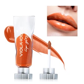 VIOLA HOUSE Lip Gloss, Lip Stains Lip Tint Stain, Clear Lip Gloss, Non Stick Lip Makeup.4ML/0.13Fl.Oz(10 attitude check)