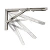 MS Beschläge Folding Shelf Brackets, 1 Pair of Folding Consoles,