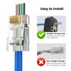 MOGOOD RJ45 Straight Connector, Pack of 10 Cat 6 Unshielded