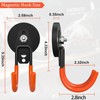 2 Pack Magnetic Garage Hooks Heavy Duty,Garage Storage Hooks,Wall Mount