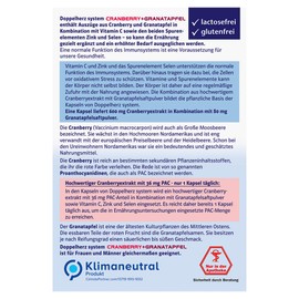 Double Heart Cranberry + Pomegranate Capsules Pack of 60)