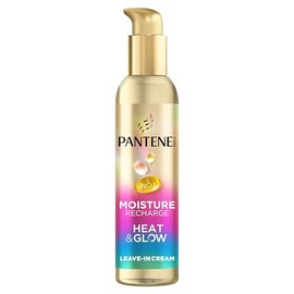 Pantene Pro-V Moisture Recharge Heat & Glow Leave-In Cream 135ml. Protects against Humidity, Frizz and Heat. With Heat-Activated Pro-V Formula. Non-Stop Softness and Shine Without Weigh Down
