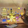 LED Message Board 7 Colors Pen,Acrylic Erase Board with Light,Glowing