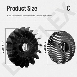 796201 Fly-wheel Fan Compatible with B&S 319000, 31A000, Engines Replaces 699708, 794436, 699043, 697853, 695492, 695056