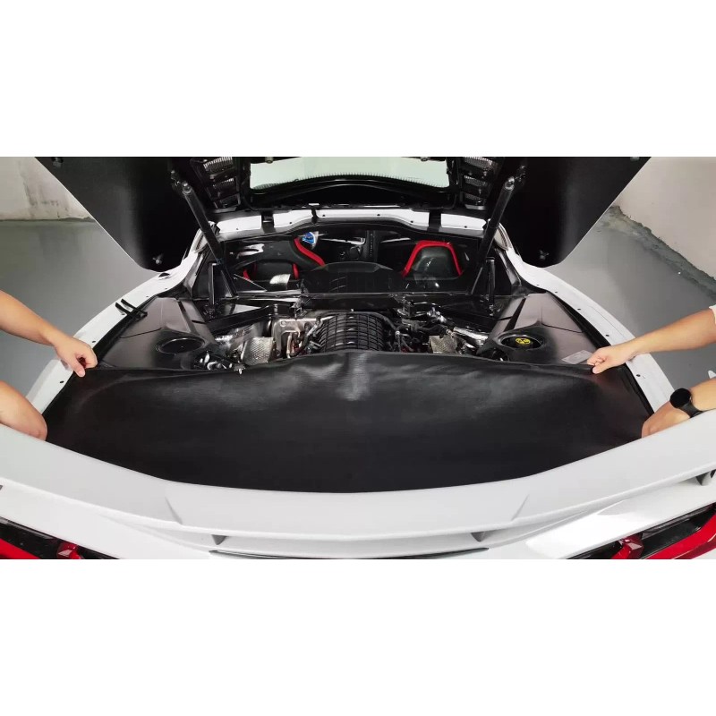 Ynei Pu Leather Rear Trunk Shelter Cargo Cover Sunshade Fits