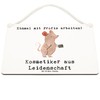 Mr. & Mrs. Panda DIN A6 Decorative Sign Beautician Passion