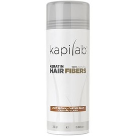Kapilab Scattered Hair Light Brown, Premium Hair Powder for Hair Thickening, Hair Fibres for Thinning Hair, Keratin Hair Powder, More Volume Hair Fibres for Men and Women - 25 g
