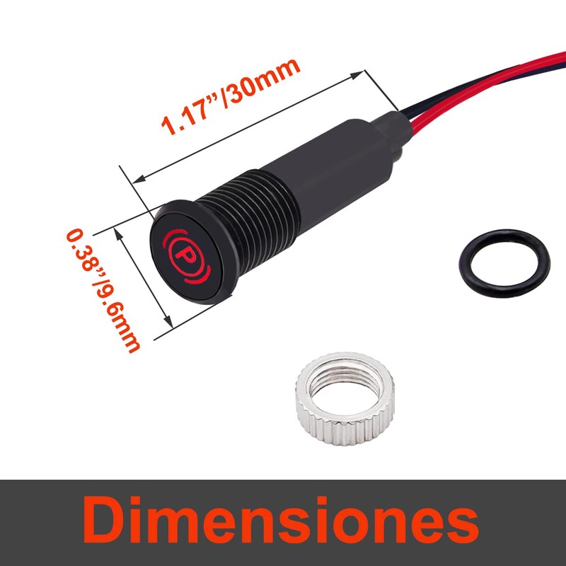 Taiss LED Indicator Pilot Dash Light with Symbols (Single Arrow)