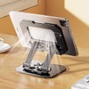 Hbluefat Metal Tablet Stand, Adjustable 360° Rotation Tablet Holder Compatible