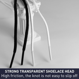 NDTEZUGT Polyester Golf Shoelaces for FootJoy Golf Sports Shoe, 3/32‘’(2.5mm) Thin Dress Oxford Shoe Lace Replacement Strings (Black, 28"/70cm)