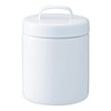 Nichinichi Tools Noda Enamel Storage Container, Round Canister, with Inner