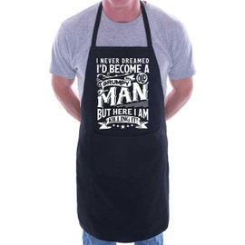 Print4U I'd Become Grumpy Old Man Funny Novelty Baking BBQ Cooking Apron Black