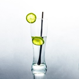 IMEEA マドラー ロングスプーン 全長220mm マドラーセット ステンレス バースプーン 2本セット ブラック