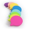 8 Pads-75 x 75 mm Bubble Speech Shaped Cute Sticky