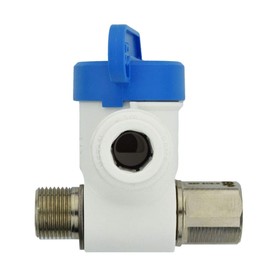 John Guest ASVPP2LF Angle Stop Adapter Valve, Push-to-Connect, 3/8-Inch by 3/8-Inch by 3/8-Inch