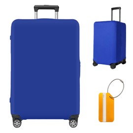 Scettar Suitcase Cover Protectors,Travel Trolley Case Cover Protector,Suitcase Covers Protectors Large with Luggage Tag(M(22-24IN))