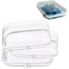 3 Bolsas Organizadoras Transparentes, ​bolsa Dura con Cierre Transparente, la