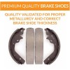 EXPPOWER Front Rear Ceramic Brake Pads & Drum Shoes Kit