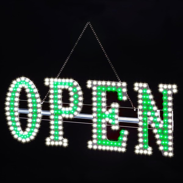 30"x10" LED Open Sign for Business - Ultra Bright Light