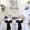 Black Table Runners 5 Packs 12x108 Inches Party Table Runners