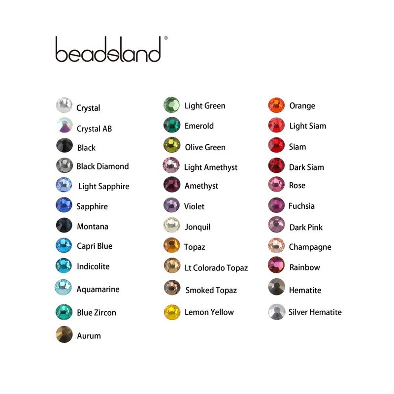 Crystal Hotfix Rhinestone,Machine Cut Stone 1440pcs/pkg (SM.Topaz,SS10/3mm)