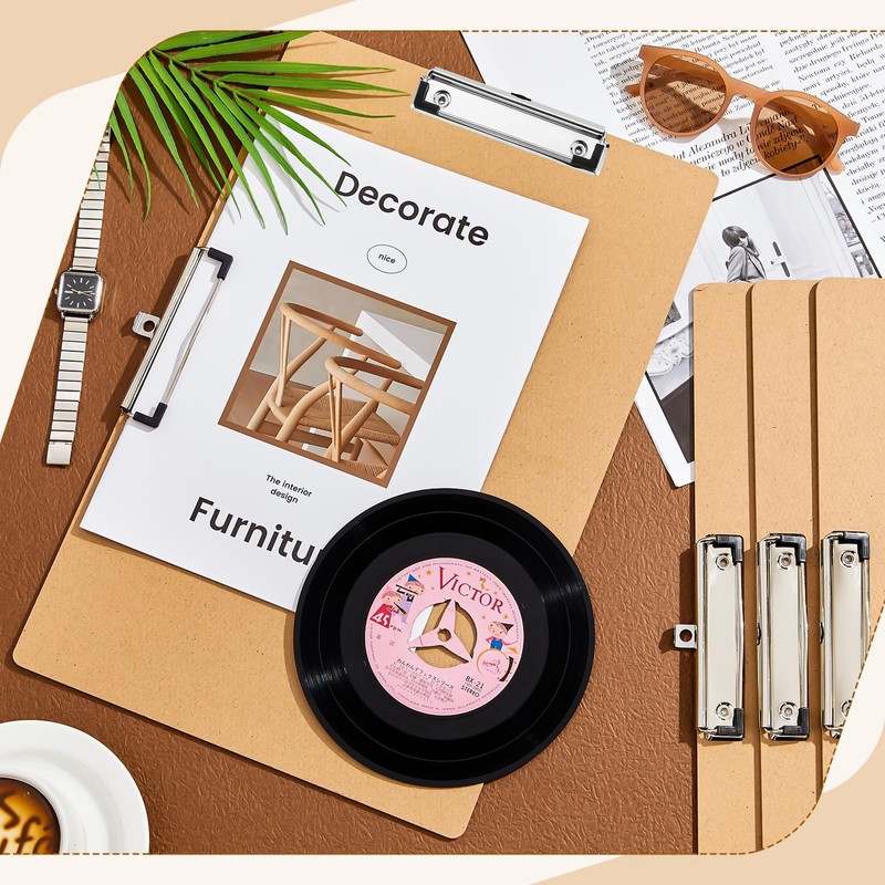 Henoyso 11x17 Clipboard Wooden Lap Board with Low Profile Clip