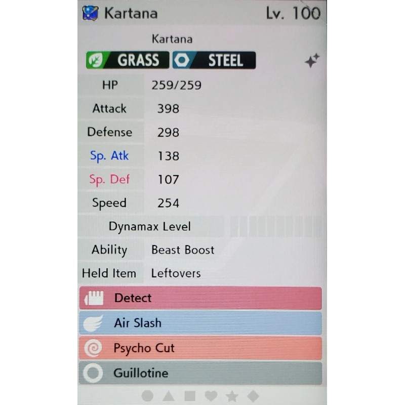 Pokémon ✨Shiny✨ Ultra Worm Hole Kartana For Pokémon Sword &