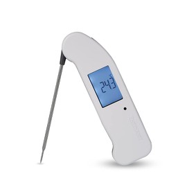 SuperFast Thermapen ONE Thermometer (WHITE) - Digital Instant Read Meat Thermometer for Kitchen, Food Cooking, Grill, BBQ, Smoker, Candy, Home Brewing, Coffee, and Oil Deep Frying