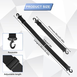 2pcs Ski Boot Carrier Strap with 360 Degree Buckle, Adjustable Ski Carrier Straps Ski Shoulder Strap for Skiing Accessories for Adults Teens Skiing Winter Outdoor Activities