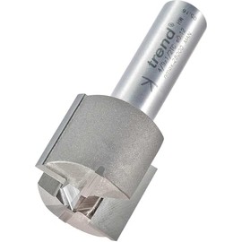 Trend Professional Straight Two Flute Router Cutter Bit, 1/2 Inch Shank, 28.5mm Cut Diameter and 25mm Cut Length, Tungsten Carbide Tipped, 4/9X1/2TC