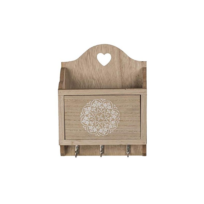 Out of the blue Mandala Wooden Key Holder with Compartment