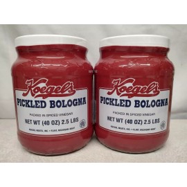 Koegels Koegel's Pickled Bologna **2 JAR BUNDLE**  2.5 Lbs or 40 oz Plastic Jars