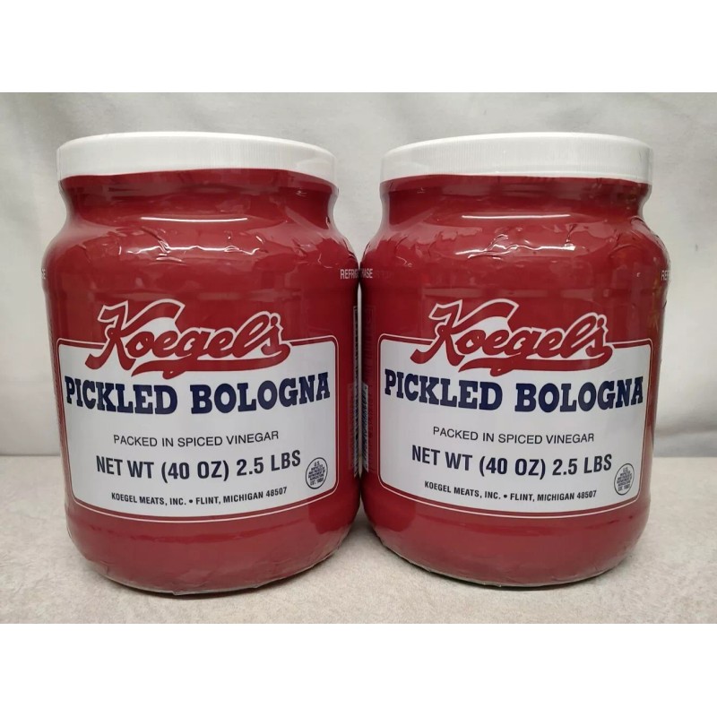 Koegels Koegel's Pickled Bologna **2 JAR BUNDLE** 2.5 Lbs or