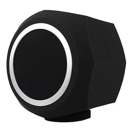 Domary Micrófono de condensador de estudio Parabrisas Cubierta de micrófono de espuma absorbente de sonido Cubierta protectora de espuma Cubierta de tapa antiviento Micrófono Protector de filtro pop G