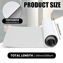 Blulu 2 x 10 ft Aluminum Sheet Metal White Trailer Plate 0.032", RV Siding Panels 24" X 120" Enclosed Camper Trailer Metal Sheet for RV, Concession Truck, Food Truck, Dry Van, Recreational Vehicle