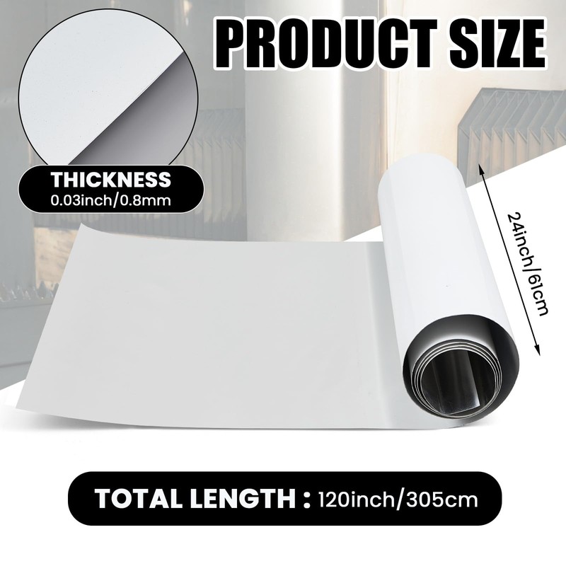 Blulu 2 x 10 ft Aluminum Sheet Metal White Trailer