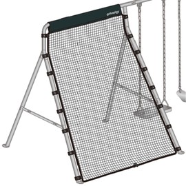 gobaplay 126” x 75” Multi Sport Bounce Back Net – Versatile Outdoor Swing Set Attachments for Practice, Batting, & Hitting Trainer Rebounder Equipment