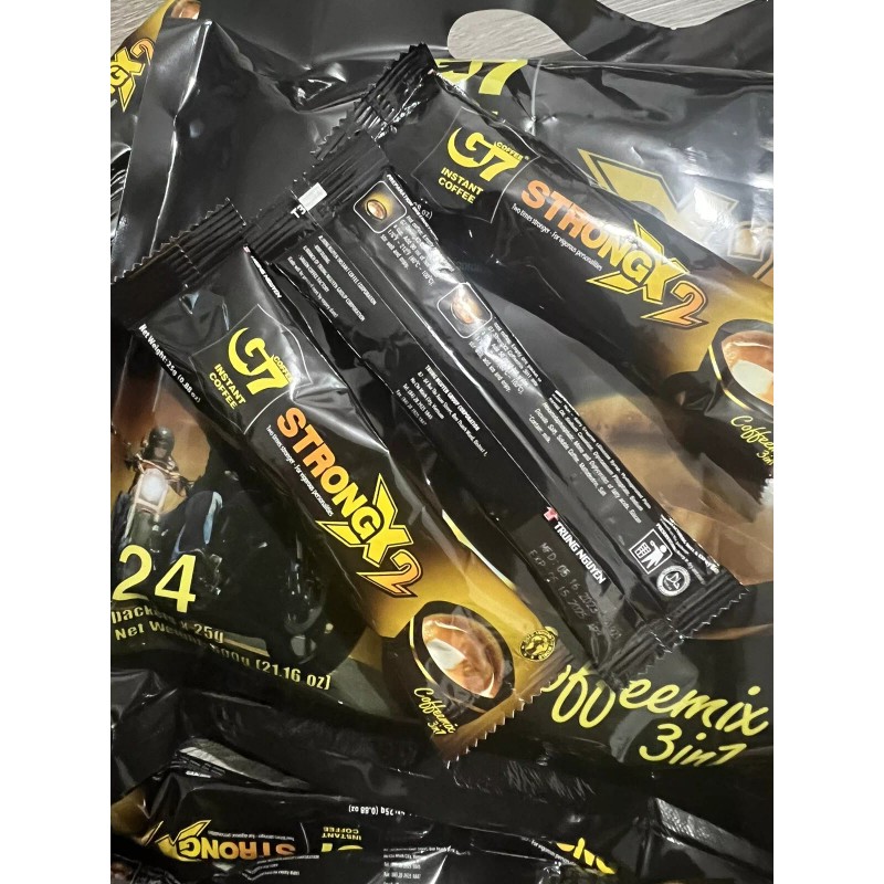 Trung Nguyen G7 instant 3in1 strong x2 coffee 24 sticks
