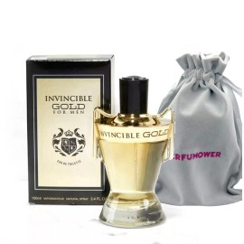 Mirage Brands INVINCIBLE GOLD 3.4 Oz EDT Perfume Men Cologne Toilette EDT Spray WITH POUCH