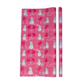 Caresha Please Holiday Gift Wrap, Santa Please Christmas Wrapping Paper Roll, Decorative Festive Christmas Wrap for Gifts, Holiday Gift Wrap (30 inch x 16 ft, Pink)