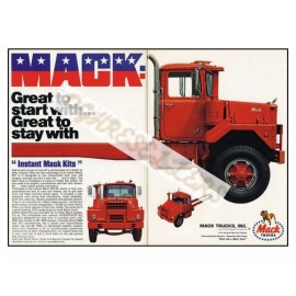 Mack Truck VTG Advertisement Magazine Photograph Transportation Print 8.5x11"