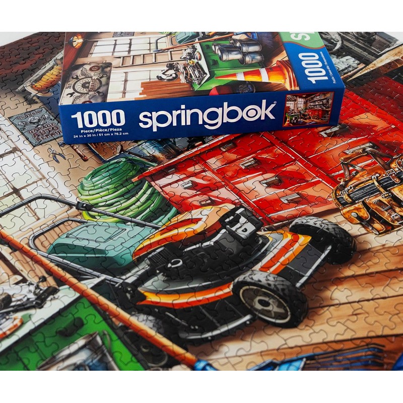 Springbok Tool Man's Garage 1000 Piece Puzzle for Adults -