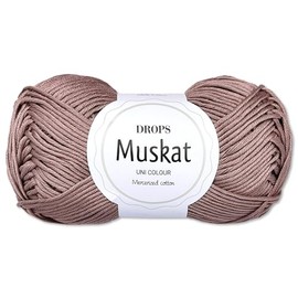 Frida's Wollhaus Drops 50 g Nutmeg Cotton Knitting Crochet Wool Yarn Mercerised 45 Colours (09 | Nutmeg)