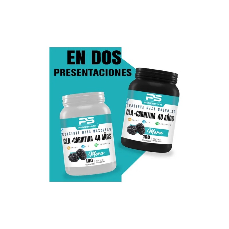 Cla Carnitina Prime Senior 1kg Preentreno Sabores 100servs