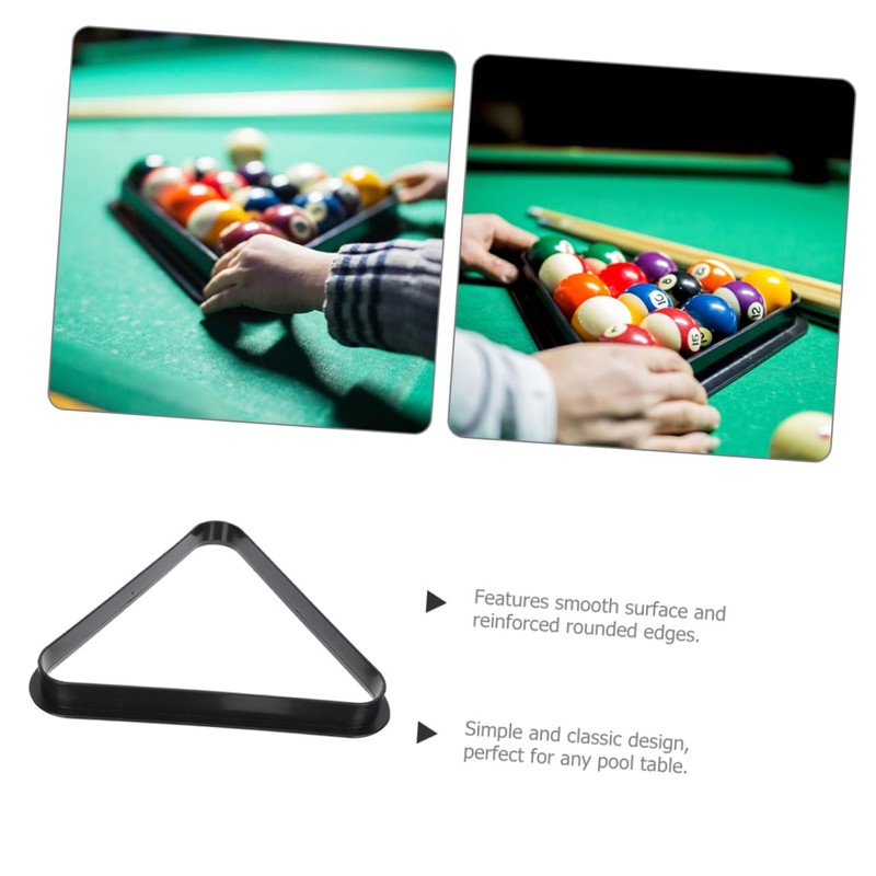 Abaodam Mini Billiard Balls Triangle Rack Durable Pool Table Accessory