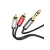 6.35 mm to 2RCA Cable 1/4" inch TRS to RCA