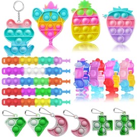 Kaisbro 109 Pcs Party Favors For Kids 4-8, Pop Fidget Toys, Goodie Bag Stuffer