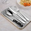 24-Piece Silverware Set with Steak Knives,Flatware Set Service for 4