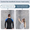 BRIGHT SHOWERS Brass Shower Arm Extender for Rain and Handheld